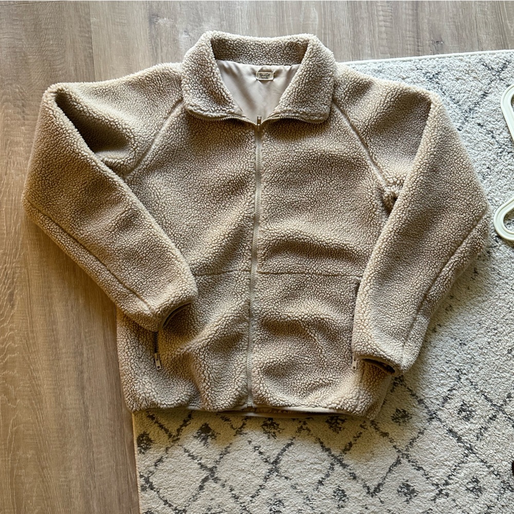 Brandy Melville Willow Shearling Jacket - oversized sherpa/teddy jacket
